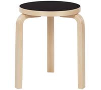 Artek - 60 Stool, Birch / Black Linoleum - Birch