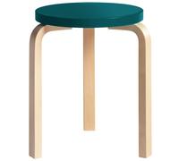 Artek - 60 Stool, Birch / Petrol - Petrol