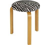 Artek - 60 Stool, Honey Stained / Zebra - Zebra