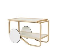 artek 901 Serving Trolley Birch/ White/ White Laminate