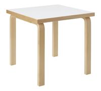 Artek - Aalto 80C Table Square 60x60 cm, White Laminate - White