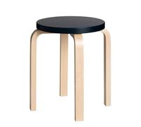 artek E60 Stool Birch/ Black