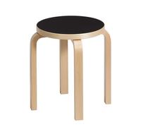 artek E60 Stool Black Laminated Birch