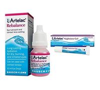 Artelac Multipack, Artelac Rebalance Eye Care, Lubricant for Dry Eyes and Contact Lens Wetting and Artelac Nighttime Gel for Dry Eyes, Carbomer Eye Gel
