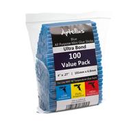 Artellius Blue Hot Glue Sticks 4x.27 - Ultra Bond Melt Adhesive Mini Hot Glue Sticks for All Temperatures (100 Bulk)