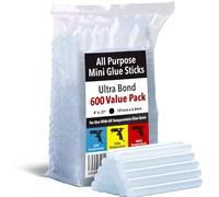 Artellius Mini Hot Glue Gun Sticks (Huge Bulk Pack of 600) 4" and 0.27 Diameter - Compatible with Most Glue Guns