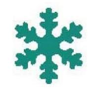 Artemio 1.6 cm Small Snowflake Number 2 Lever Punch, Green