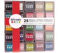 Artemio 10005112 Set of 25 Ink, Multi-Colour, 7.8 x 1.5 x 10.8 cm