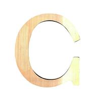Artemio 11.5 cm Wooden Letter C in Upper Case, Beige