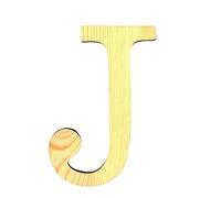 Artemio 11.5 cm Wooden Letter J in Upper Case, Beige