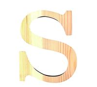 Artemio 11.5 cm Wooden Letter S in Upper Case, Beige