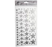 Artemio 11004502 Star Stickers Paper 14 x 25 cm Silver