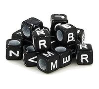 Artemio 11060481 Set of 300 Alphabet Cubes Beads, Plastic, Multi-Colour, 10 x 2 x 14 cm