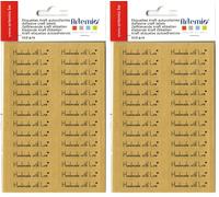 Artemio 112 -Piece Adhesive Kraft Labels Handmade with Love, Brown (Pack of 2)
