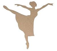 Artemio 15 cm MDF Silhouette Dancer, Wood