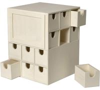 Artemio 17 x 17 x 22 cm Wooden Cube Advent Calendar