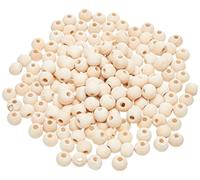 Artemio 180-Piece 8 mm Wooden Beads, Beige