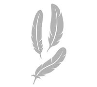 Artemio 18050017 Feather Dies - 3 Cutting Dies, Steel, Silver, 8 x 1 x 22 cm