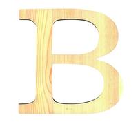Artemio 19 cm Wooden Letter B in Upper Case, Beige