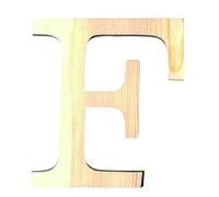 Artemio 19 cm Wooden Letter F in Upper Case, Beige
