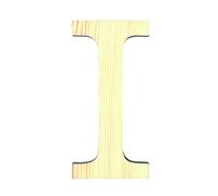 Artemio 19 cm Wooden Letter I in Upper Case, Beige