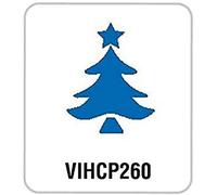 Artemio 2.5 cm Big Christmas Tree Number 2 Lever Punch, Orange