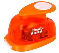 Artemio 2.5 cm Big Circle Rosette Lever Punch, Orange