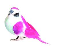 Artemio 9 x 4.5 x 4 cm 3-Piece Birds on Clip, Multi-Colour