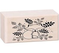 Artemio ARTHD859 Fox Leaf Stamp, Wood, Black, 3.5 x 2.5 x 4.8 cm