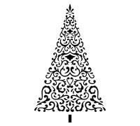 Artemio Barok Wooden Stamp Christmas Tree 6 x 8.7 cm