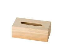 Artemio Box of tissues with Wood Base, B, Beige, 25 x 13 x 9 cm