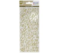Artemio Glitter Alphabet, Gold 11004050,9,5 x 23 cm