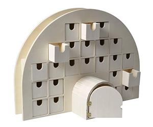 Artemio Igloo Advent Calendar 44 x 15.5 x 32 cm, Wood