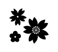 Artemio Japan 2 5 cm 3 Piece Flowers Cutting Dies