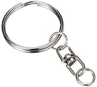 Artemio Keyrings Plus Chain, Pack of 10,Silver,9 x 2 x 12 cm