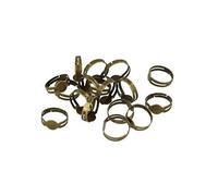 Artemio Lucy Adjustable Ring 18 mm Gold Qty 20