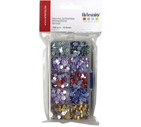 Artemio Plastic Adhesive Rhinestones 7-300 Circles/450 Flowers-Assorted Colors