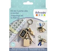 Artemio Set of 3 DIY Message Keyrings - Dad