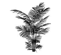 Artemio Stamp Fern, Wood, black, 5 x 2.5 x 6 cm