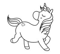 Artemio Stamp Wooden Unicorn Proud 5 x cm - Artémio