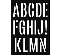 Artemio Stencil A3 Alphabet Giant 2, F