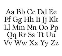 Artemio Times Alphabet Stencil Home Decor, Plastic, black, 15.5 x 0.2 x 19.5 cm