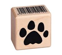 Artemio Wooden Stamp A Kitty paw, Multicolored