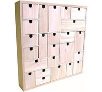 Artemio Wooden advent calendar to decorate Geometric, Wood, 40 x 6.5 x 40 cm