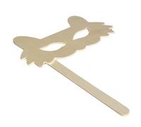 Artemio Wooden Cat Mask to Decorate, Beige 24,5X32,5CM