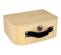 Artemio Wooden Suitcase 23 x 17 x 9 cm, Beige