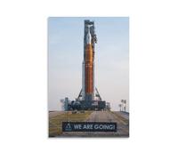 Artemis 1 on The Launchpad Space Poster Office Room Decor Cosmic Starry Sky Wall Art Posters for Wall Decoration 16x24inch(40x60cm)