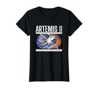Artemis-2 Commemorative T-Shirt, Women, Black, 3X-Large