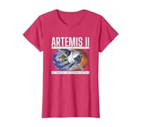 Artemis-2 Commemorative T-Shirt, Women, Red Heather, X-Large