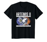 Artemis-2 Commemorative T-Shirt, Youth, Black, Large